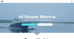 Desktop Screenshot of alshaalimarine.com